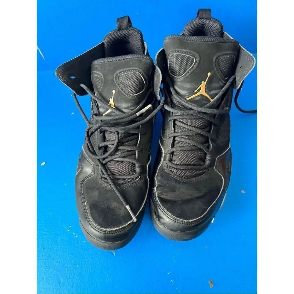 Nike DC7329 007 Air Jordan Flight Club 91 Black Metallic Gold - Men's 8